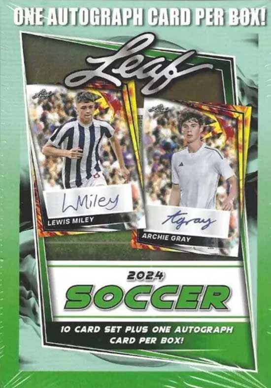 2024 Leaf Soccer Blaster (JEDE BOX 1 AUTOGRAMM GARANTIERT)