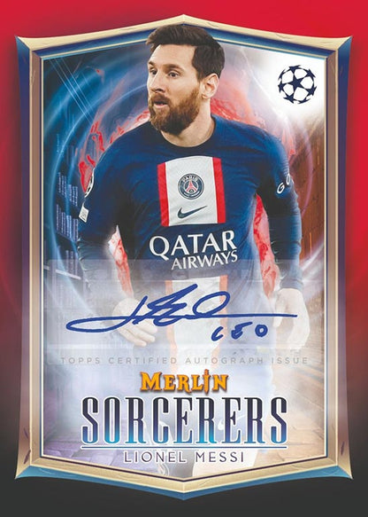 TOPPS Merlin Chrome UEFA Club Competitons Hobby Box 2022-23