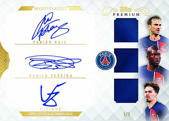 Topps Premium Black & White Edition Paris Saint-Germain 2023-24 Soccer Cards Box