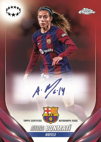 Topps Chrome UEFA Women’s Champions League Soccer Blaster Box 2023/24