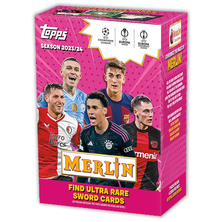 Topps 2023/24 Merlin Chrome UEFA Club Competitions Value Box