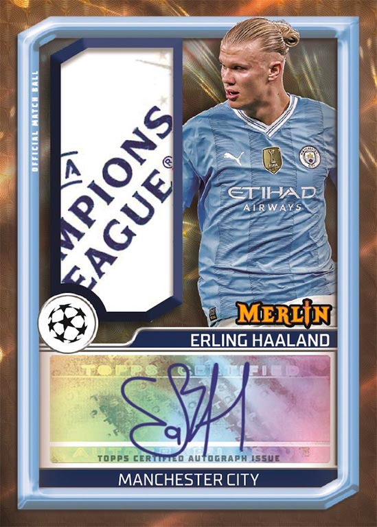 (LAMINE YAMAL ROOKIE MÖGLICH) Topps Merlin Chrome UEFA Club Competition Hobby Box 2023-24
