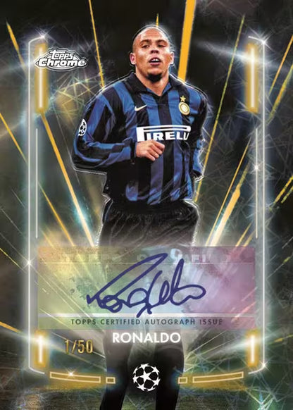 2024/25 Topps Chrome UEFA Club Competitions Hobby Jumbo 1x Einzelpack