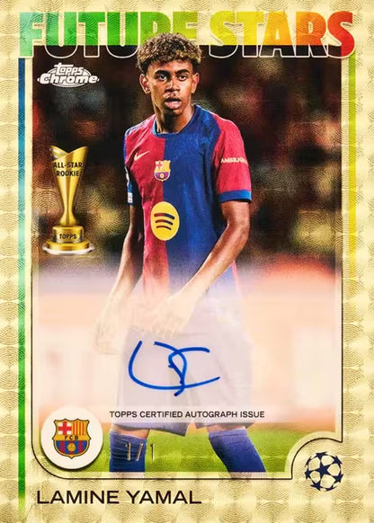 2024/25 Topps Chrome UEFA Club Competitions Hobby Jumbo 1x Einzelpack