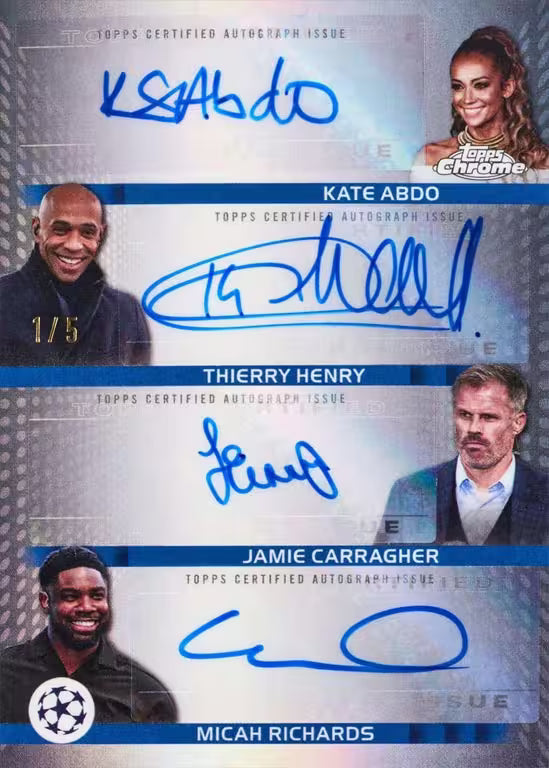 2024/25 Topps Chrome UEFA Club Competitions Hobby Jumbo 1x Einzelpack