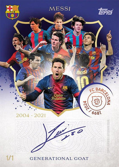 2024-25 TOPPS FC Barcelona 125 Years Anniversary  Hobby Box