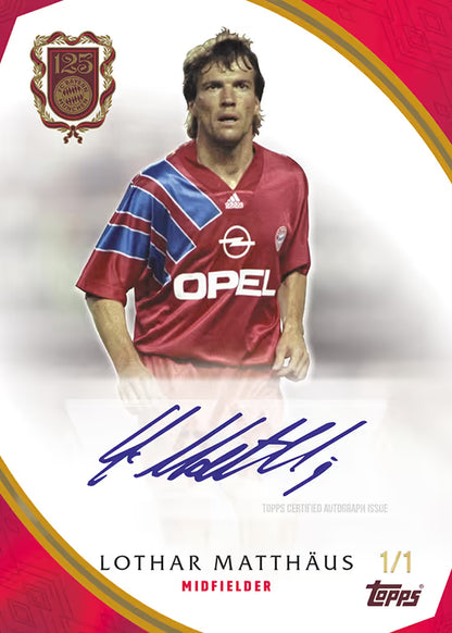 #1 Topps FC Bayern München 125th  Anniversary 1x Box Hit Draft