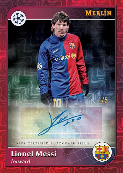 2024–25 Topps Merlin UEFA Club Competitions 1× Box Hit Draft (Randomizer)