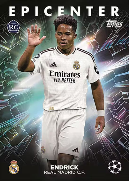 Topps UEFA Club Competitions Soccer Cards Hanger Box 2024/25