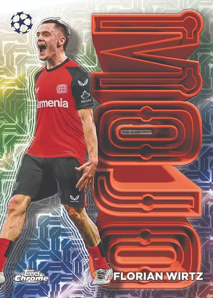 Topps UEFA Club Competitions Soccer Cards Hanger Box 2024/25