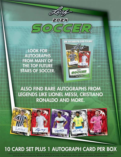 2024 Leaf Soccer Blaster (JEDE BOX 1 AUTOGRAMM GARANTIERT)