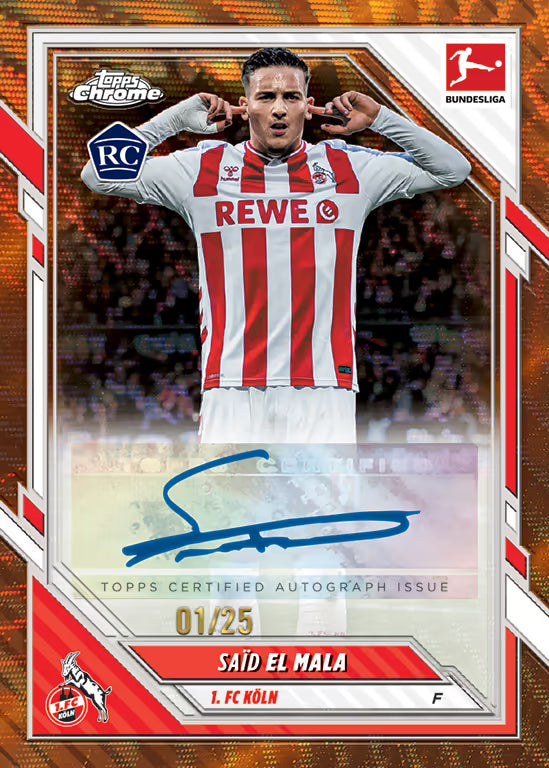Topps Chrome Bundesliga Soccer Cards Hobby Box 2025-26