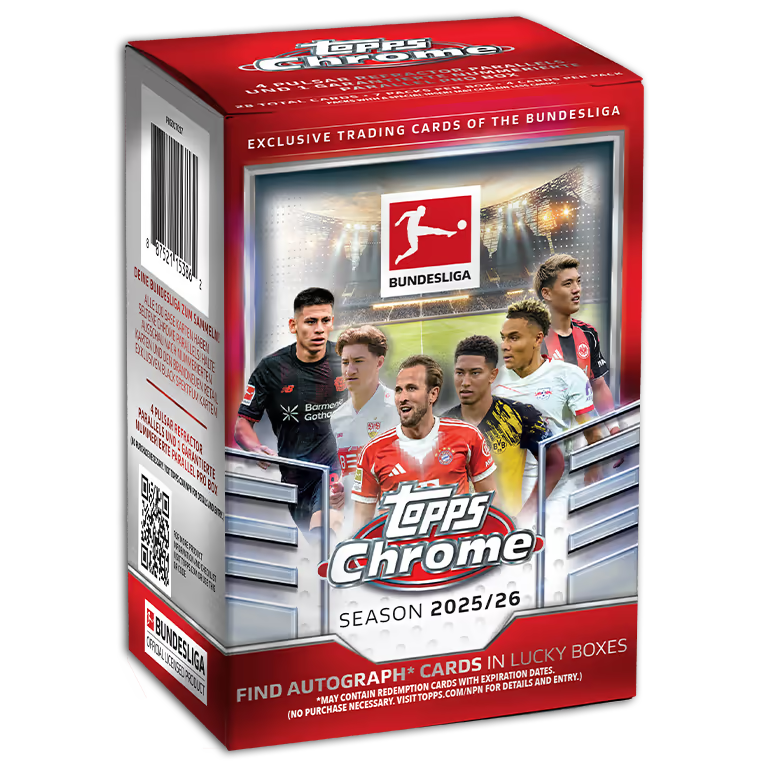 Topps 2025-26 Bundesliga Chrome Value Blaster Box