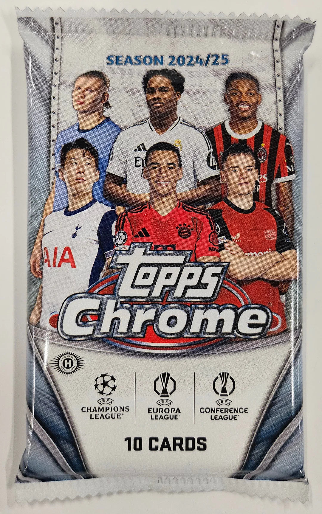 2024/25 Topps Chrome UEFA Club Competitions Hobby Jumbo 1x Einzelpack