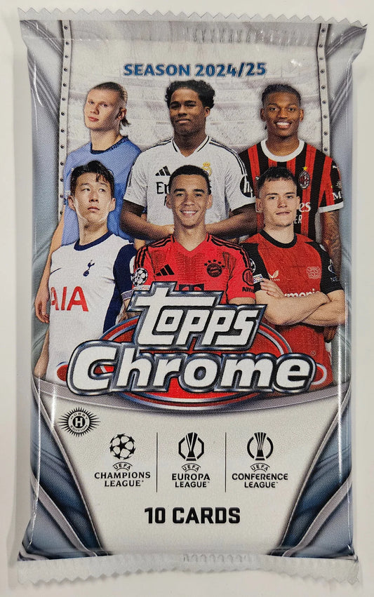 2024/25 Topps Chrome UEFA Club Competitions Hobby Jumbo 1x Einzelpack