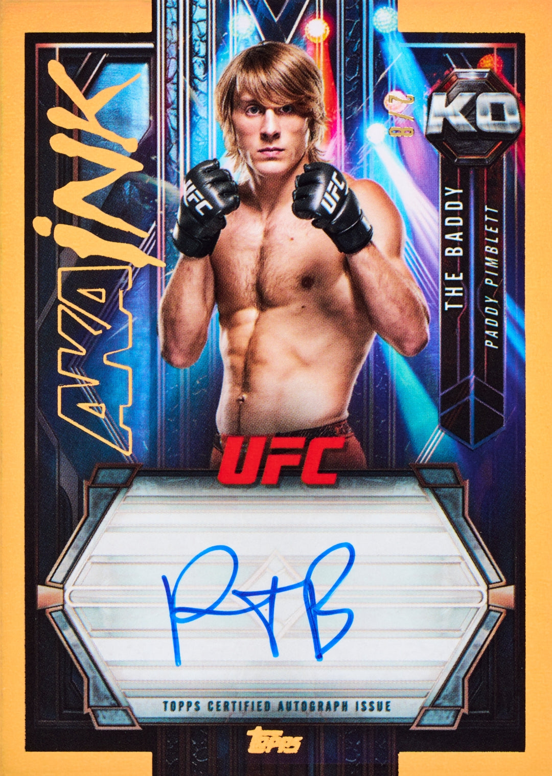 2025 Topps Knockout UFC - 1x Hobby Box