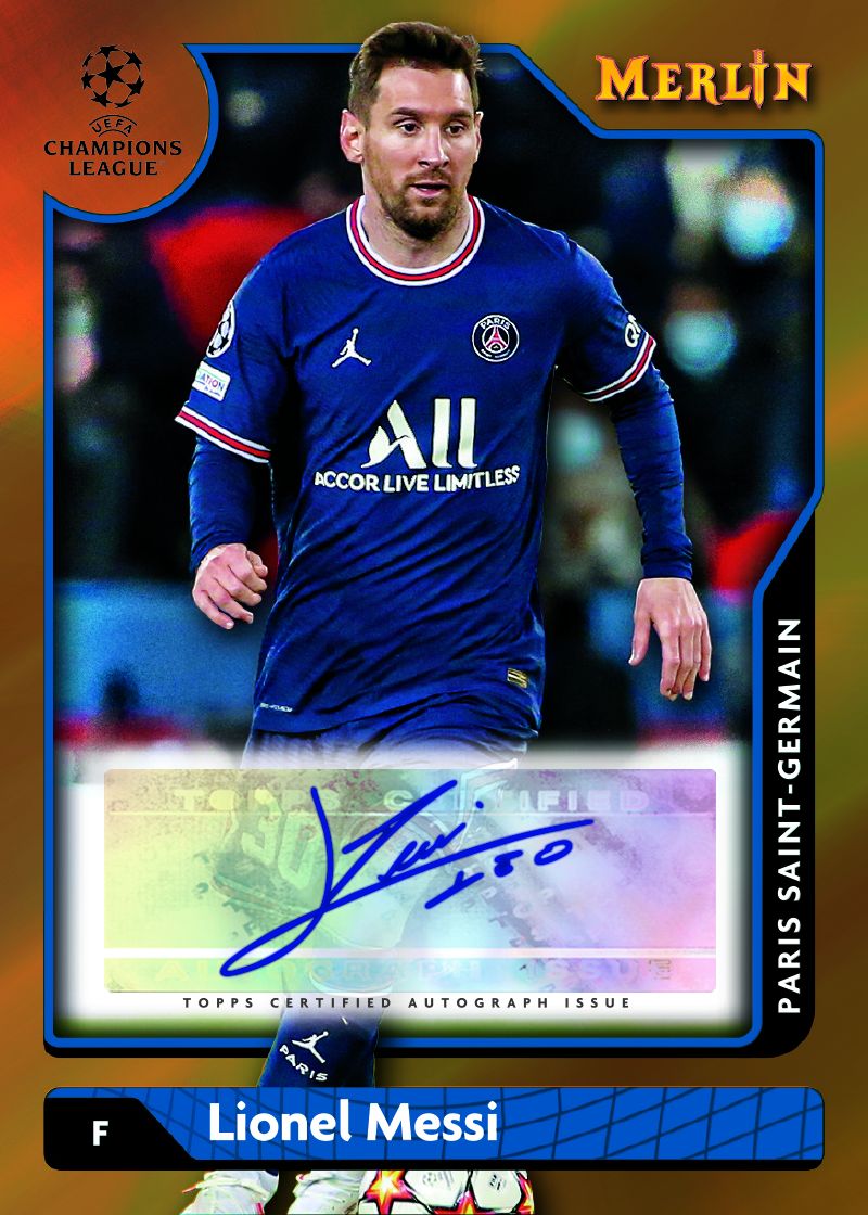 2021-22 TOPPS Merlin Chrome UEFA Champions League Soccer Hobby Box