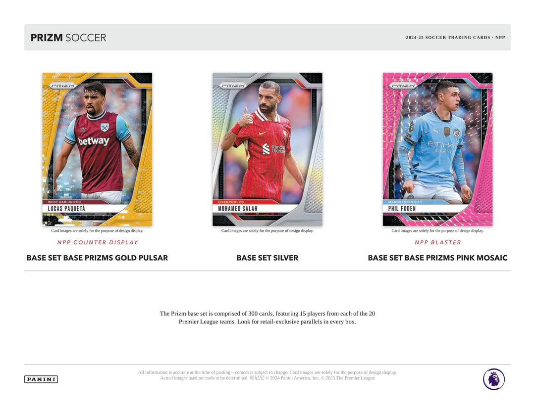 2024/25 Panini Prizm Premier League EPL Soccer 6-Pack Blaster (Pink Mosaic Prizms)