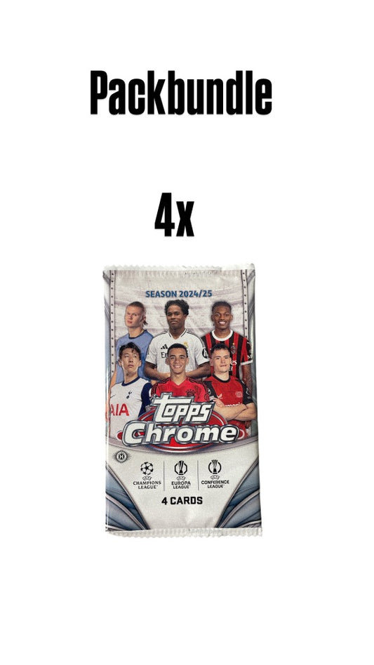 4er Packbundle  4x Packs 2024/25 Topps Chrome UCC