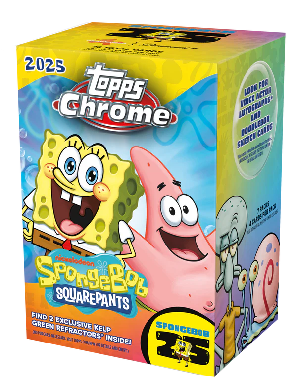 2025 Topps Chrome® SpongeBob 25th Anniversary-Value   Box