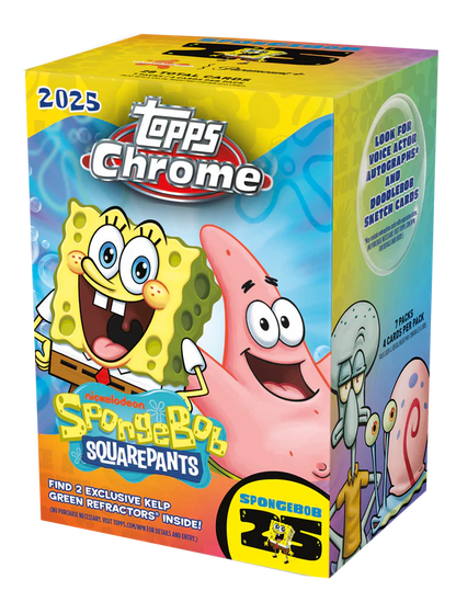 2025 Topps Chrome® SpongeBob 25th Anniversary-Value   Box