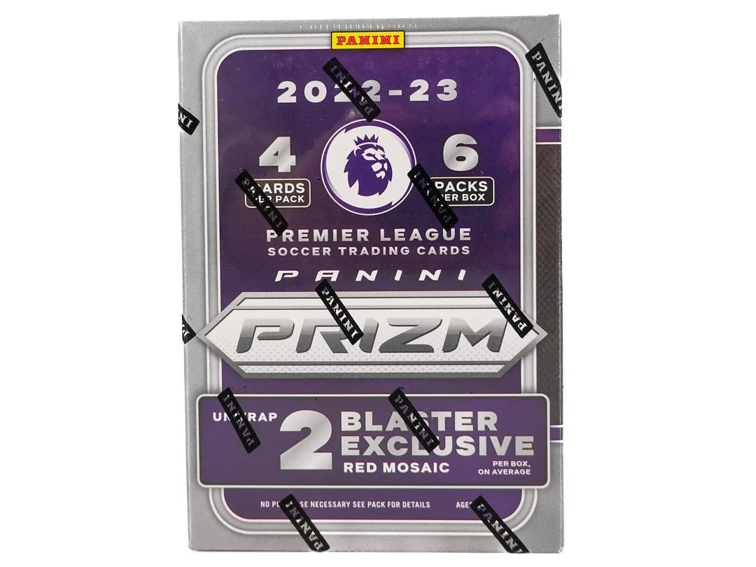 2022/23 Panini Prizm Premier League EPL Soccer 6-Pack Blaster (Red Mosaic Prizms)