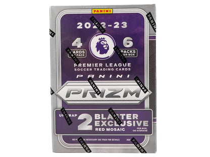 2022/23 Panini Prizm Premier League EPL Soccer 6-Pack Blaster (Red Mosaic Prizms)