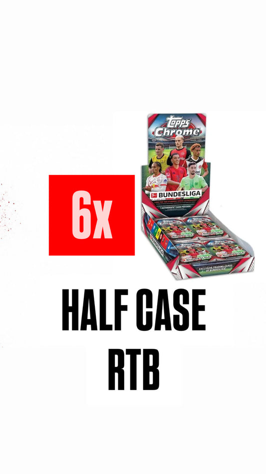 #1 RTB HALF CASE  6x Topps Chrome Bundesliga  Hobby 2024/25