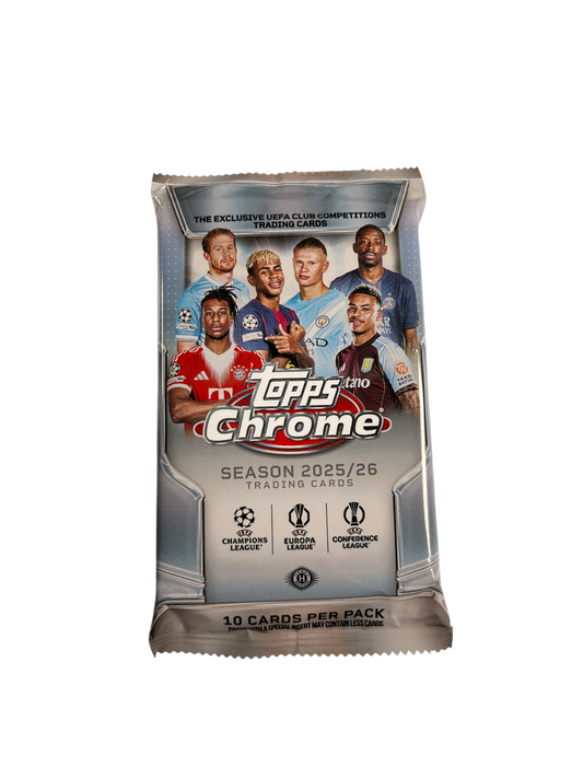 1x EINZELPACK 2025-26 Topps UCC Chrome Jumbo Box