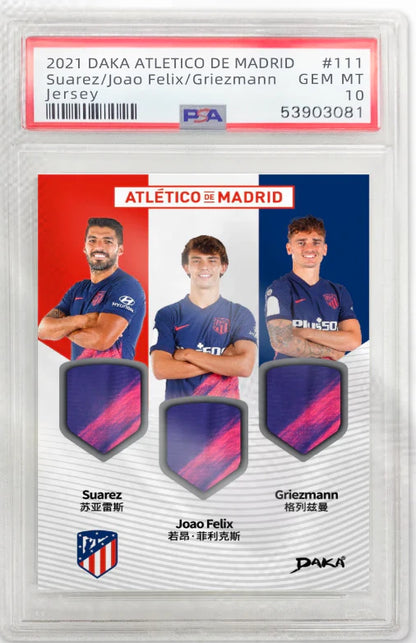 Daka Atletico Madrid Team Set 2021/22 – Premium Box mit PSA-Slab Karte