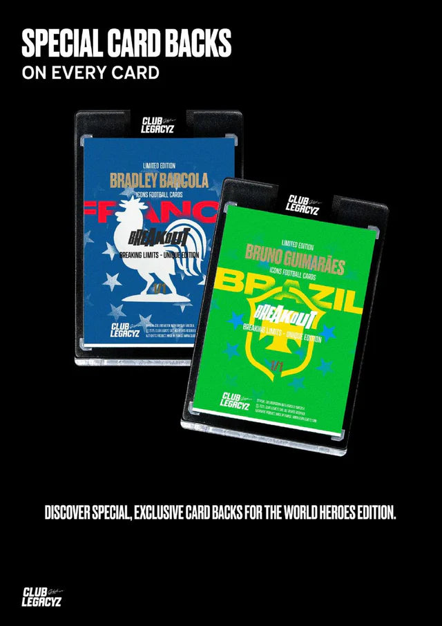 Club Legacyz - Icons 4th Edition World Heroes Football Cards Display