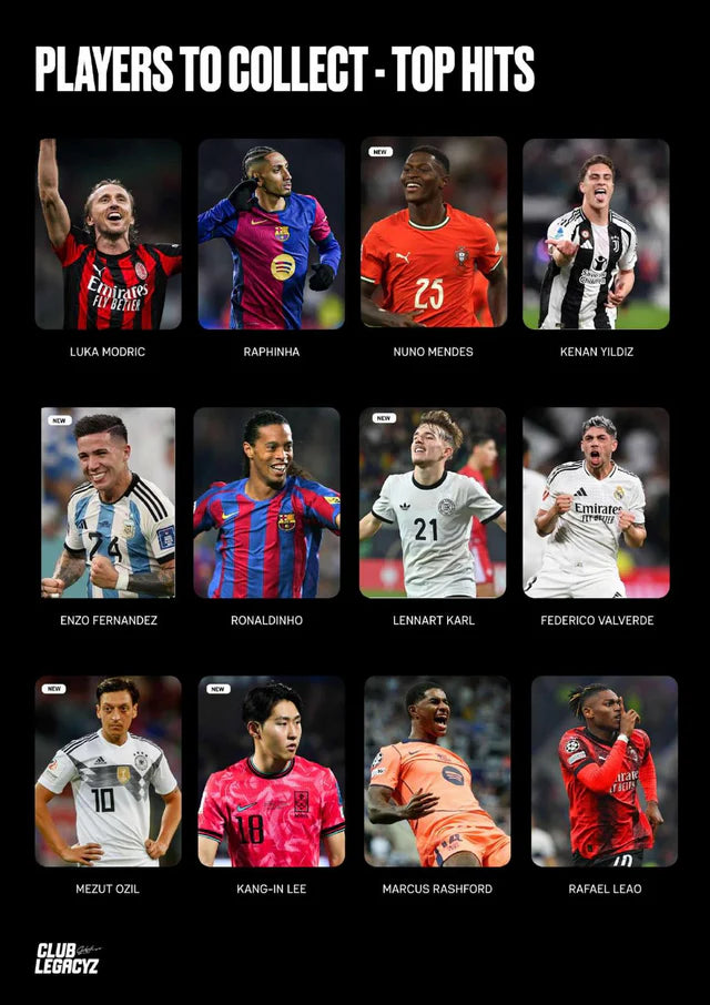 Club Legacyz - Icons 4th Edition World Heroes Football Cards Display