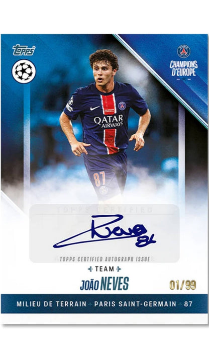 Topps 2025 PSG Champions d'Europe Hobby Box