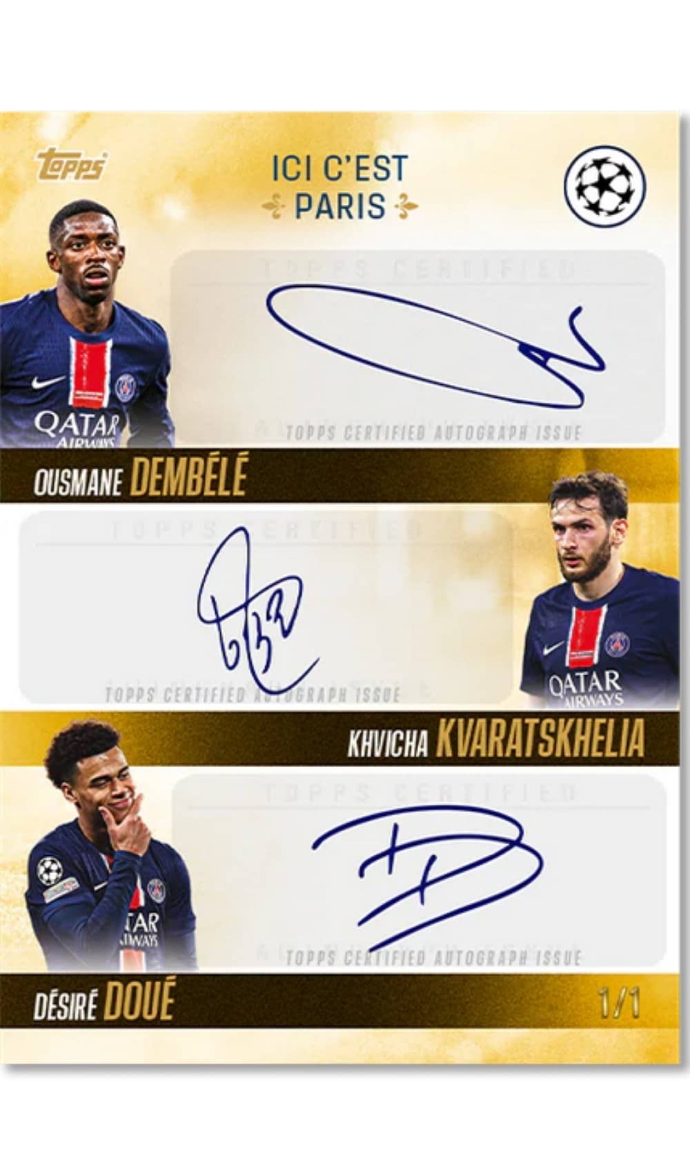Topps 2025 PSG Champions d'Europe Hobby Box