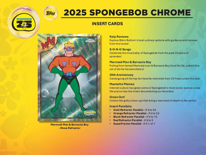 2025 Topps Chrome® SpongeBob 25th Anniversary-Value   Box