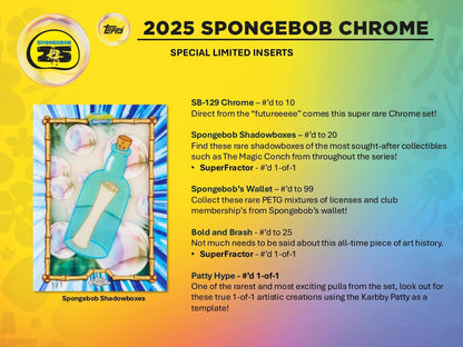 SpongeBob Chrome 25th Anniversary Hobby (Topps 2025)