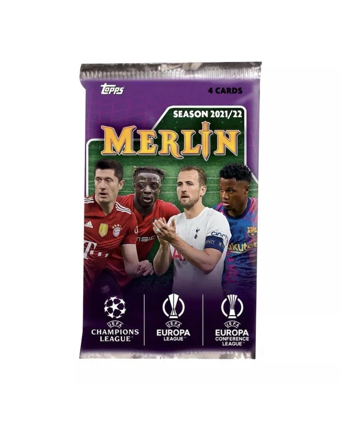 1x Pack Topps Merlin Chrome UEFA Champions League 2021/2022